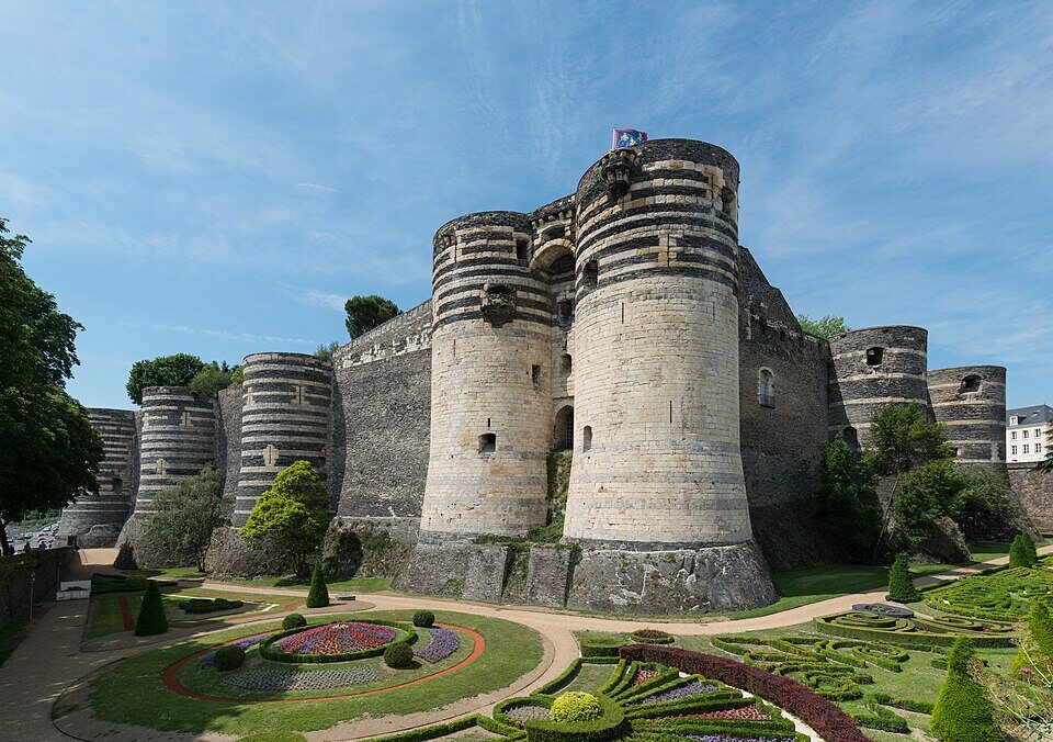 Le château d'Angers et ses jardins