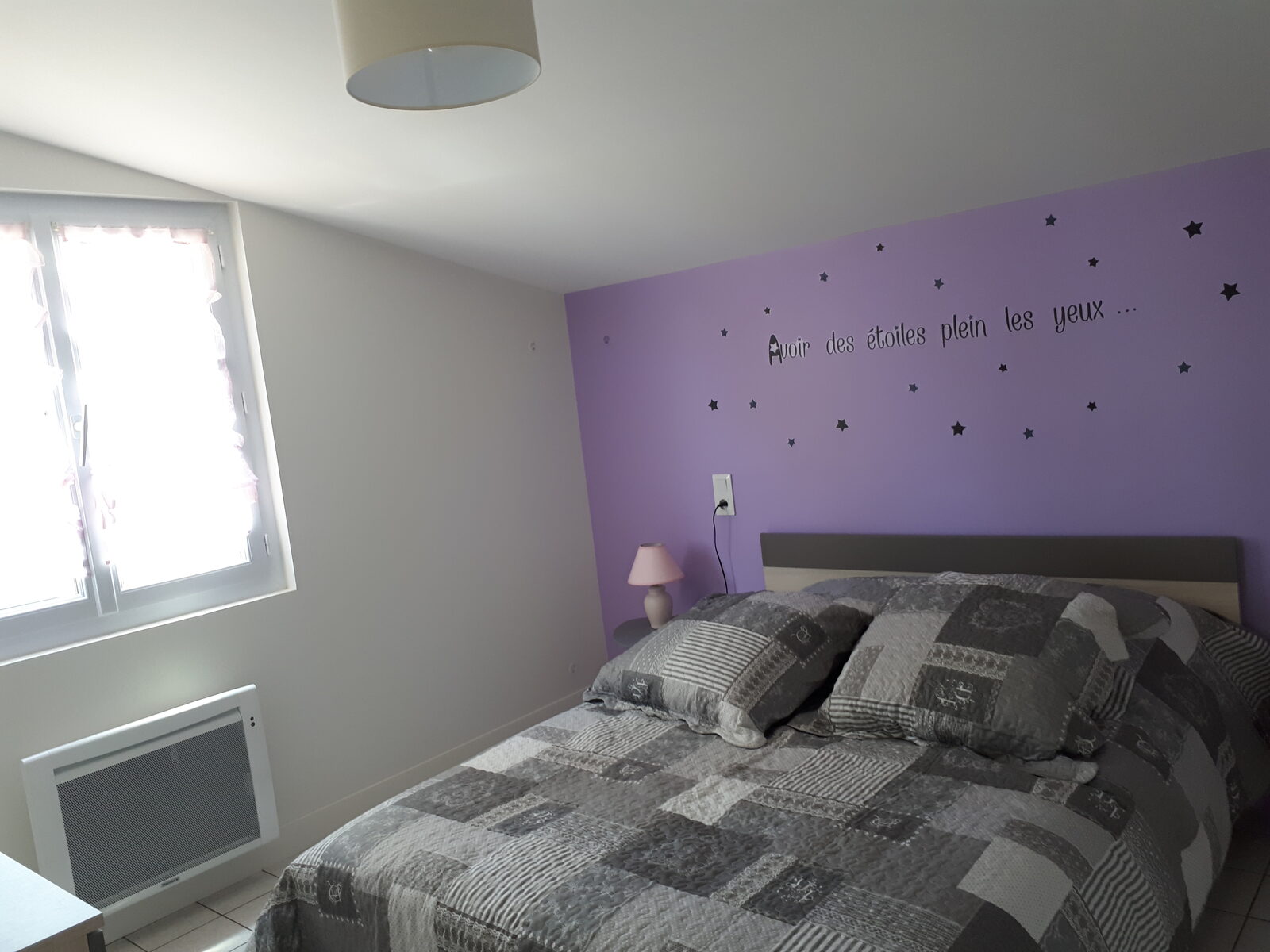 Chambre lilas du gîte Camomille
